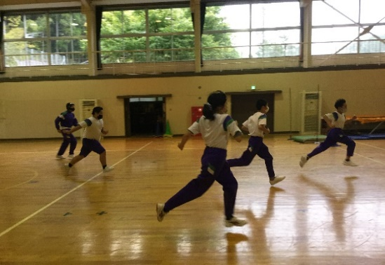 ウォーミングアップの写真