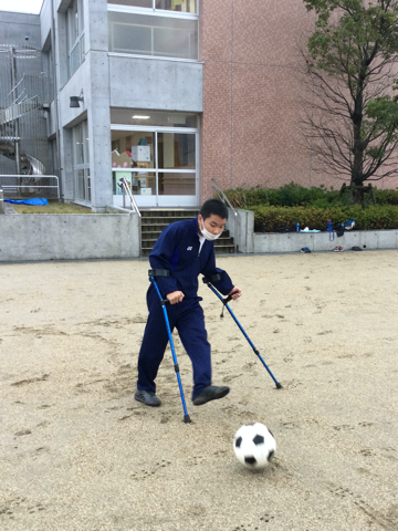 トラッピングの練習の写真