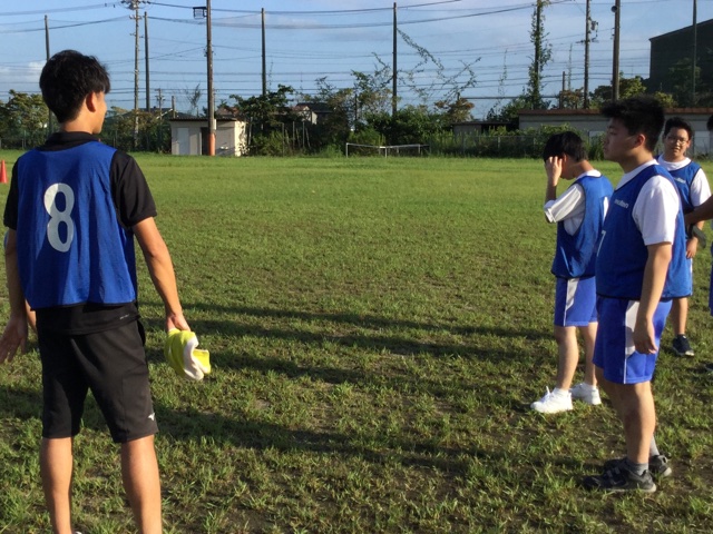 サッカーの練習の写真