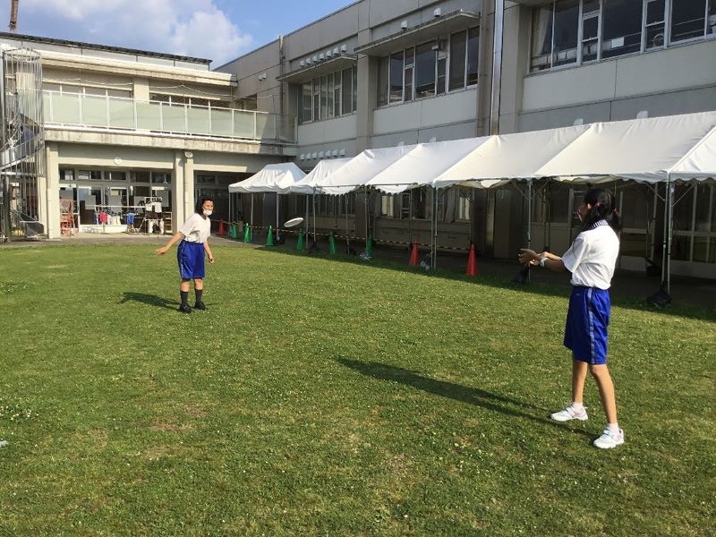 フライングディスク部の写真