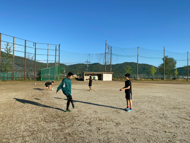 パスの練習写真