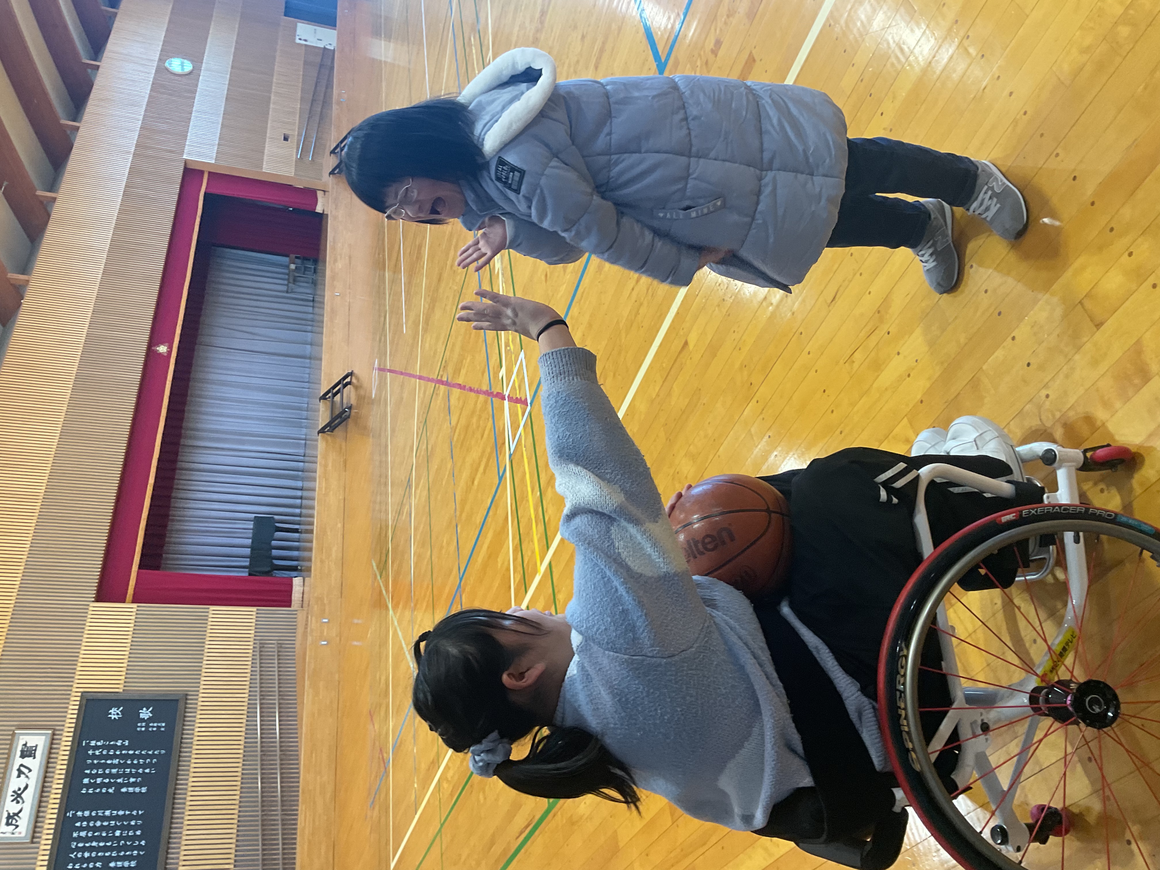 車いすバスケットボールの写真