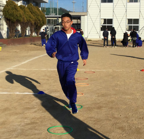 ラダートレーニングの練習の写真