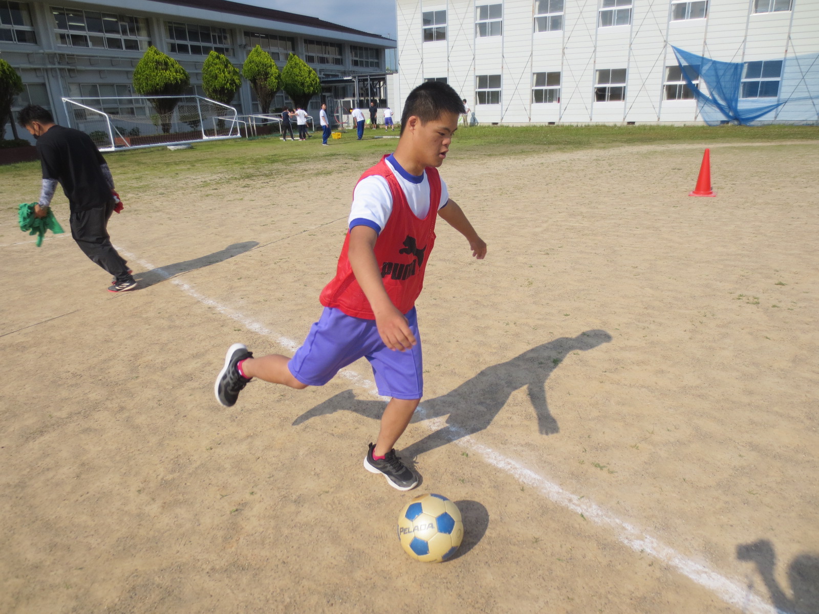 サッカーの写真